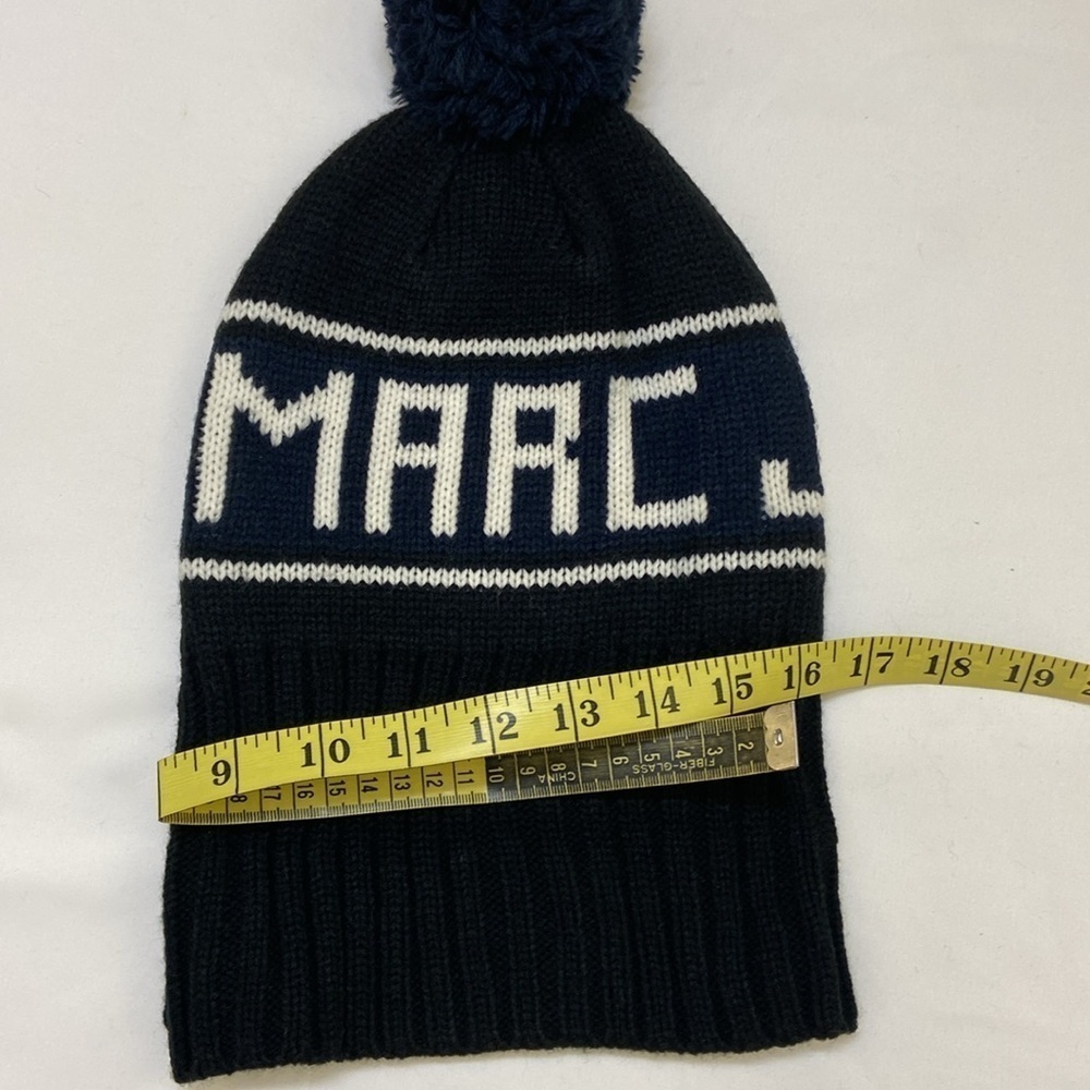 MARC JACOBS,BLACK,BLUE AND CREAM,WINTER KNIT HAT. - Picture 6 of 8